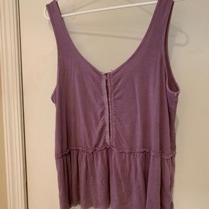 American Eagle Soft and Sexy Peplum Top
